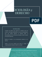 SOCIOLOGÍA y DERECHO