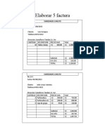 Elaborar 5 Factura