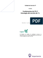 U1 Fundamentos de ITIL Y Estrategia Del Servicio de T.I