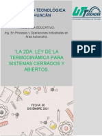 Segunda ley termodinámica sistemas cerrados