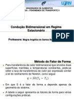 Condução Bidimensional em Regime Estacionário