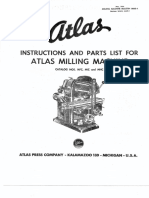 Concise  for milling machine instructions