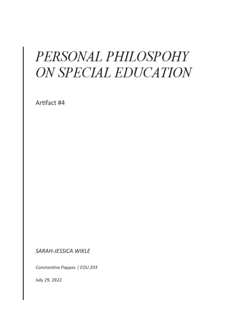 special education essay pdf
