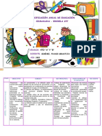 Planificacion Anual de Educacion Ciudadana 4° A y B - 2022