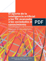 El Aporte de La Inteligencia Artificial y Las TIC Avanzadas A Las Sociedades Del Conocimiento