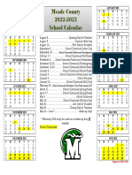 Mcs Calendar 2022-2023