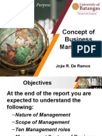Concept of Business Management