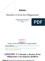 Derecho Civil de La Obligaciones MOMENTO 1 LECCIÓN 1 Y 2