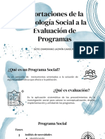 Aportaciones de La Psicología Social A La Evaluación de Programas.