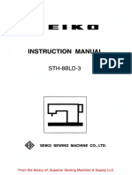 Seiko STH-8BLD-3 Instruction Manual