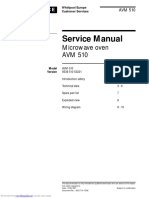 Service Manual: Microwave Oven AVM 510