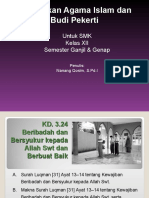 PAI SMK Kelas XII KD. 3.24 Bersyukur Dan Berbuat Baik Kepada Sesama