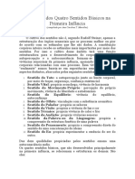 O Cultivo dos Quatro Sentidos Básicos na Primeira Infância