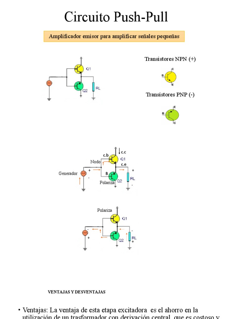 Circuito Push Pull PDF Amplificador Transistor