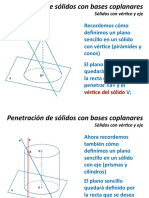 Penetración de Sólidos Con Bases Coplanares - Con Vertice y Eje