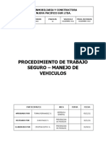 PTS-24 - Procedimiento de Trabajo Seguro - Manejo de Vehículos