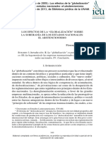 01) Lézé, F. (30 de Marzo de 2005) - Los Efectos de La Globalización Sobre La Soberanía de Los Estados Nacionales El Abstencionismo