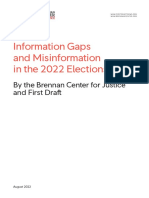 Information Gaps and Misinformation in The 2022 Elections