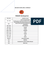 Bell Schedule Adacao Sy22-23 As of 7-5-22