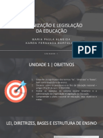 Organização e legislação da educação brasileira