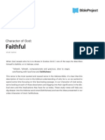 Faithful - Study Notes - Final