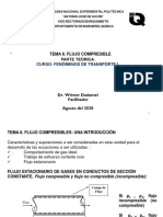 2020-8. Flujo Compresible. Ventiladores, Sopladores y Compresores. para Clase