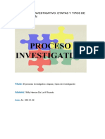 El Proceso Investigativo