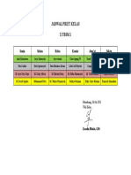 Jadwal Piket Kelas X TBSM 1