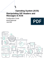 Manipulating SIP Headers and Messages in AOS