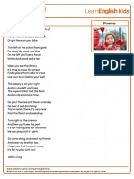 Poems The Way To The Park Transcript