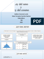 Explicacion de Ley Del Seno y Del Coseno