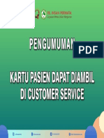 PENGUMUMAN KARTU CS