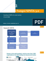 Fitur Dan Fungsi SINTA 3 - Sam FCH