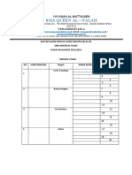 daftar hadir penguji Ujian Praktik