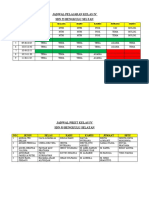 Jadwal Pelajaran Kelas Iv