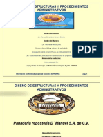 Diseño de Estructuras Y Procedimientos Administrativos: Lic. Manuel Candelario Herrera García