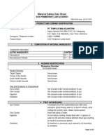 Material Safety Data Sheet: Sos Pembersih Lantai Sereh