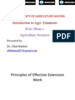 Principles of Effective Extension Work