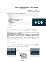 Modbus TCP Slave Communication To Safety Manager