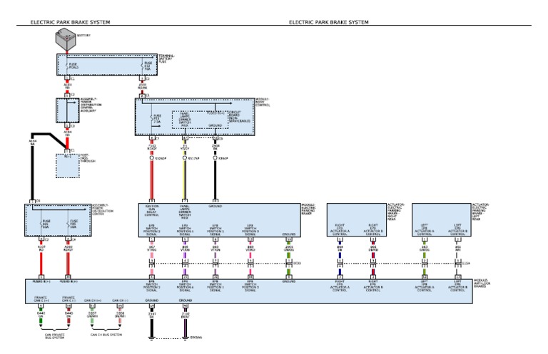 Wiring Diagram - Electric Park Brake System | PDF