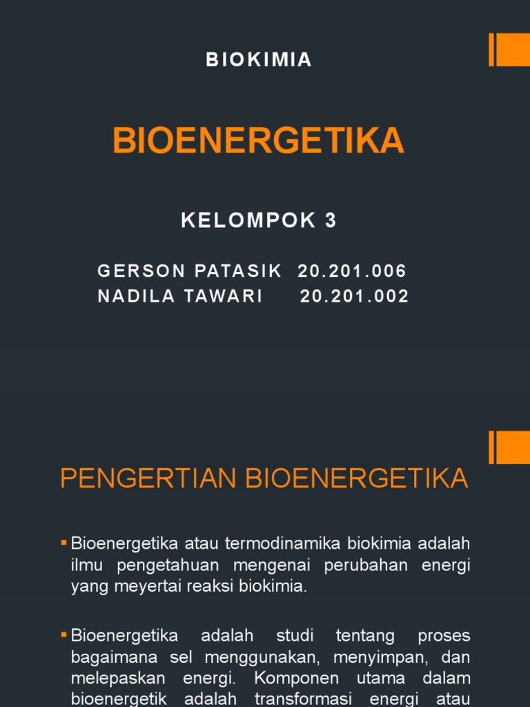 BIOENERGETIKA | PDF