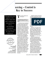 Control Key Outsourcing Success