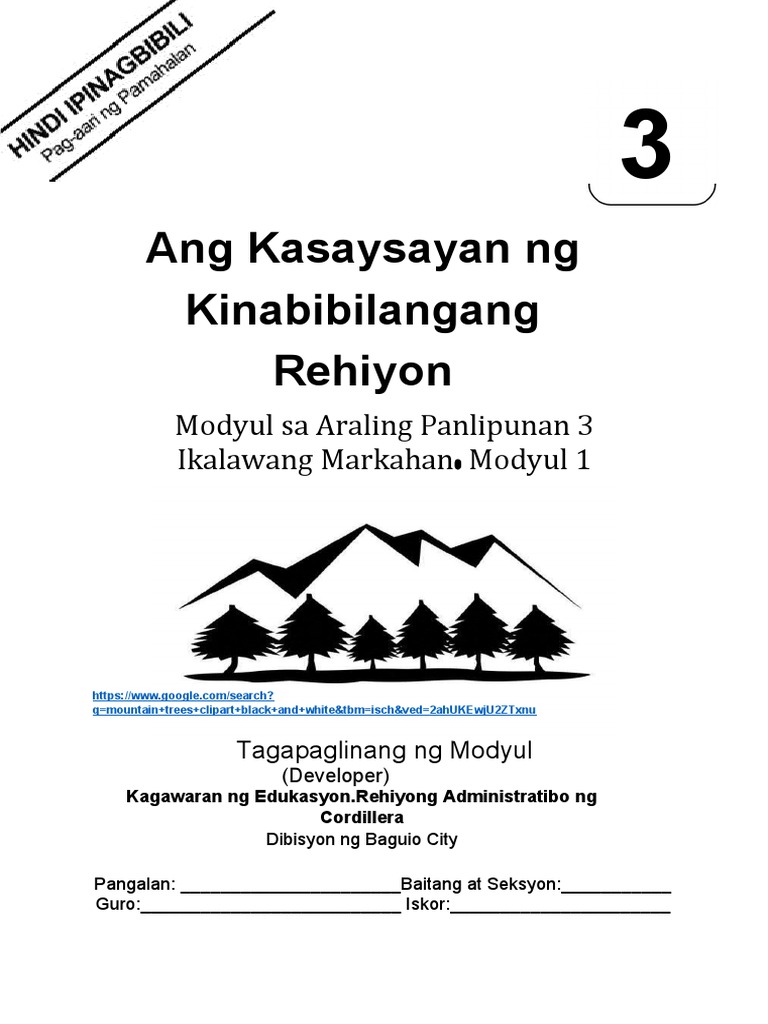Ap3 q2 m1 ang kasaysayan ng kinabibilangang rehiyon 1 download free