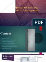 User Manual of Samsung RT28T3453UT Refrigerator: Name: Raj Kasaudhan USN: 21BTRCD063 Section: CSSP P1