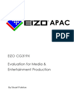 Eizo Cg319X Evaluation For Media & Entertainment Production