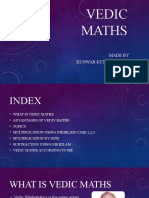 Vedic Maths: Made by Kunwar Kunnal Singh Vii A