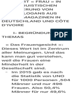 Das Wort Frau in Der Linguistischen Inszenierung Von Werbeslogans