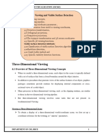 Three-Dimensional Viewing: 4 3D Viewing and Visible Surface Detection