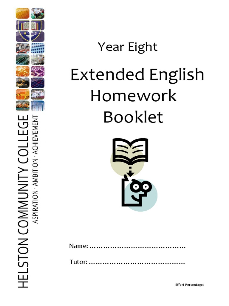 Year 8 English Homework Guide | PDF | Punctuation | Subject (Grammar)