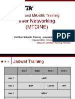 Advanced Mikrotik Training: Inter Networking (Mtcine)